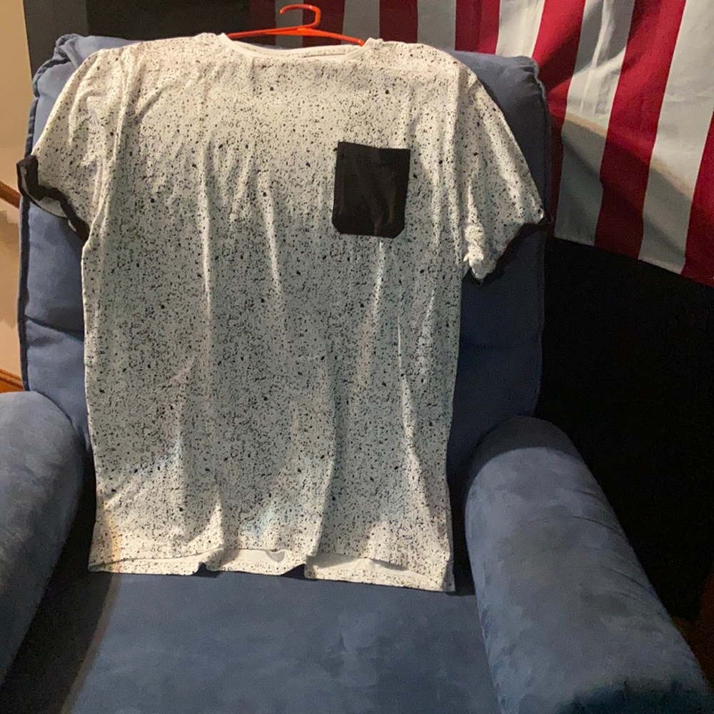 White and black pocket tee- Primark Brand
